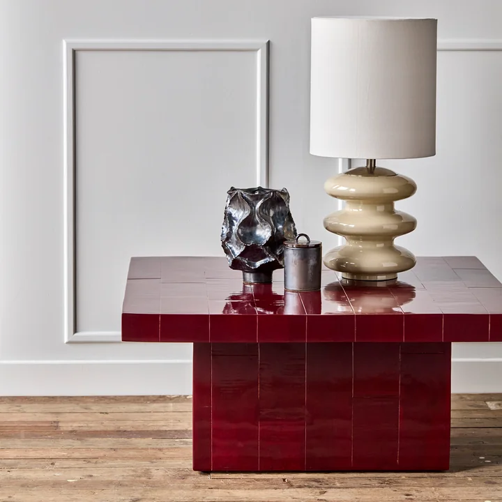 House Doctor - Brick Salontafel, 100 x 100 cm, rood