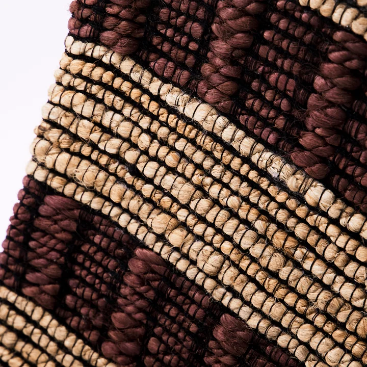 House Doctor - Block Vloerkleed, natuur / bruin