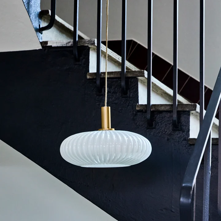 House Doctor - Fort Hanglamp, afwerking antiek messing / gebroken wit