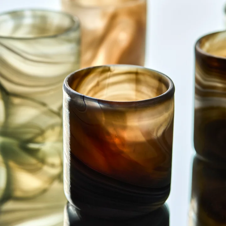 House Doctor - Kae theelichthouder, bruin