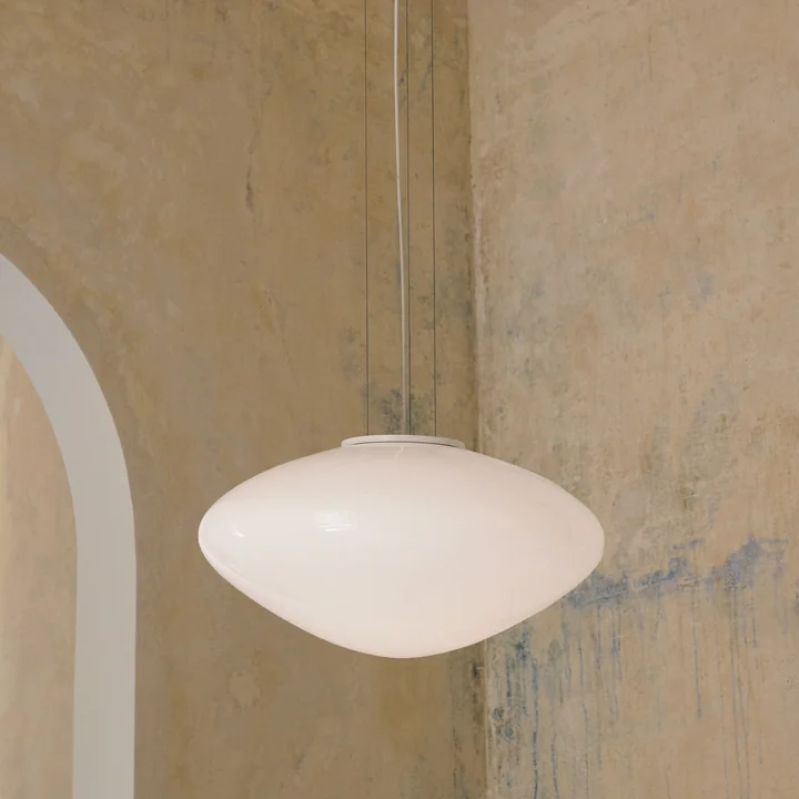 & Tradition - Mist AP20 Hanglamp, Ø 56 cm x H 29 cm, mat wit
