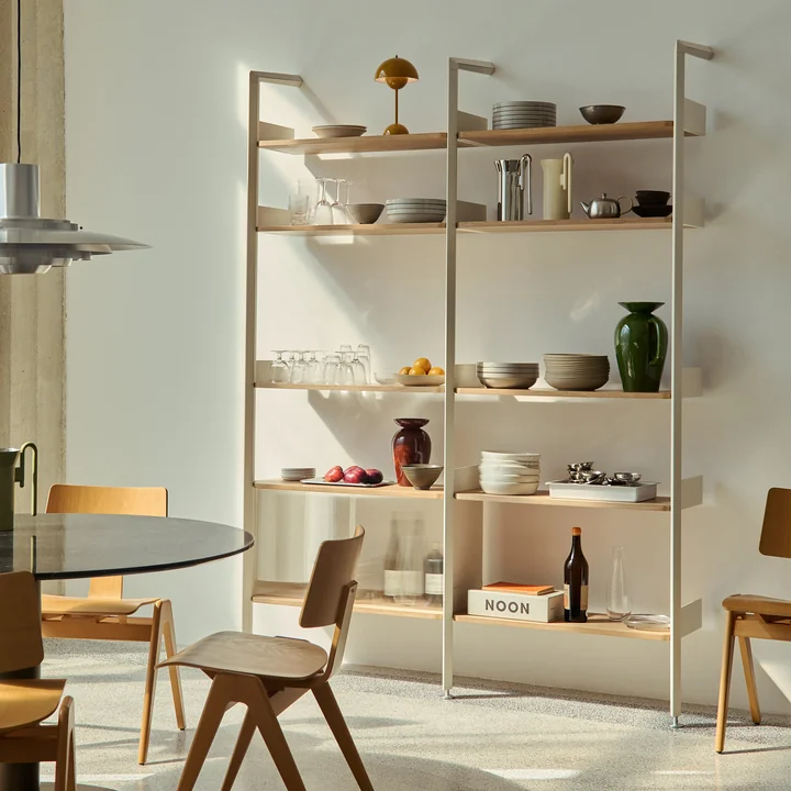 & Tradition - Rombe configuratie A IF1 & IF4 Legbord, albast / eiken fineer legborden