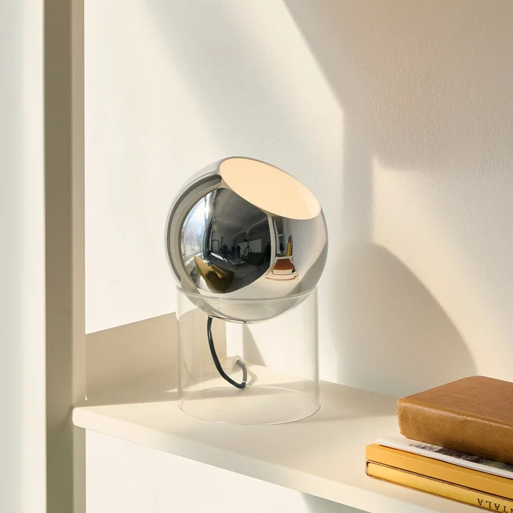 & Tradition - Topan VP13 tafellamp, H 31,5 cm, helder / verchroomd