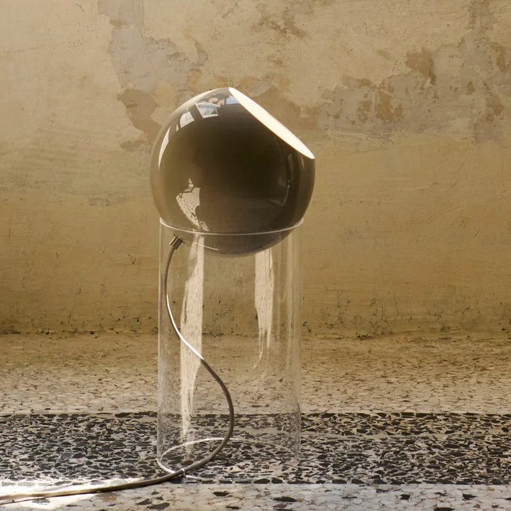 & Tradition - Topan VP14 vloerlamp, H 46,5 cm, helder / grijs beige