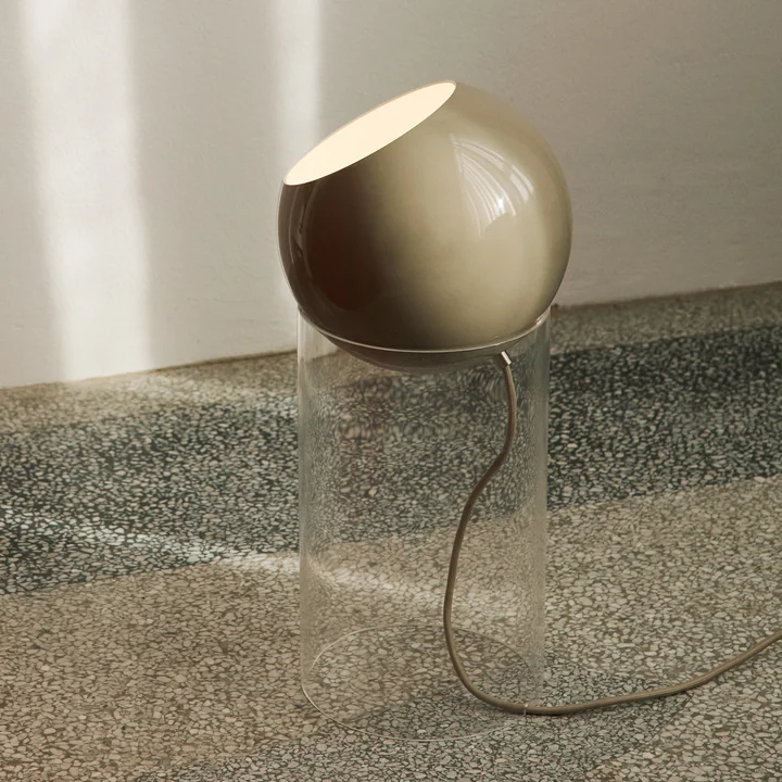 & Tradition - Topan VP14 vloerlamp, H 46,5 cm, helder / grijs beige