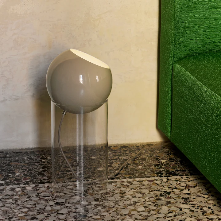 & Tradition - Topan VP14 vloerlamp, H 46,5 cm, helder / grijs beige