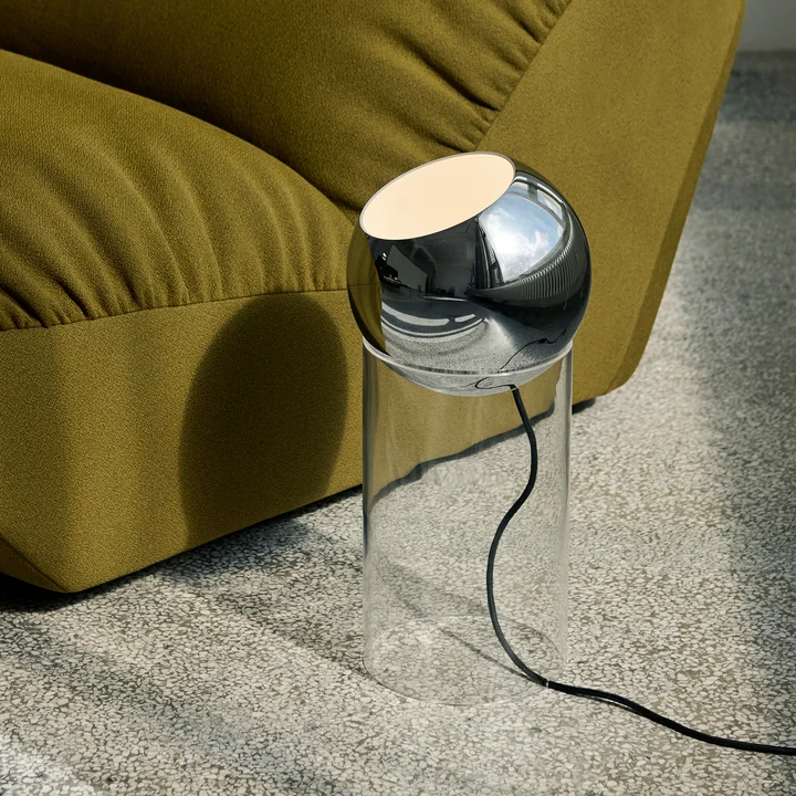 & Tradition - Topan VP14 vloerlamp, H 46,5 cm, helder / verchroomd