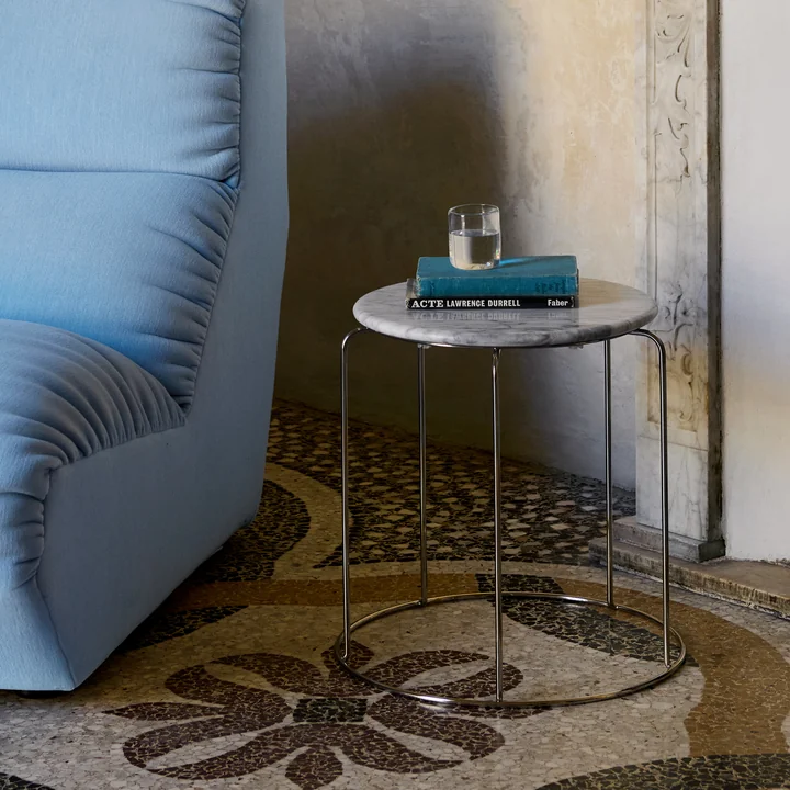 & Tradition - Wire VP11 tafelblad, Ø 38 cm, marmer (Bianco Carrara)