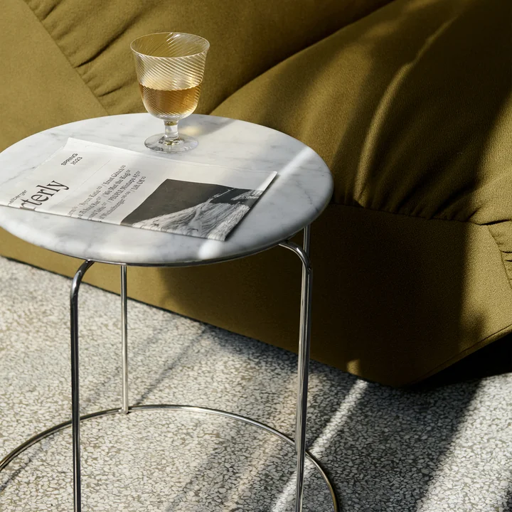 & Tradition - Wire VP11 tafelblad, Ø 38 cm, marmer (Bianco Carrara)