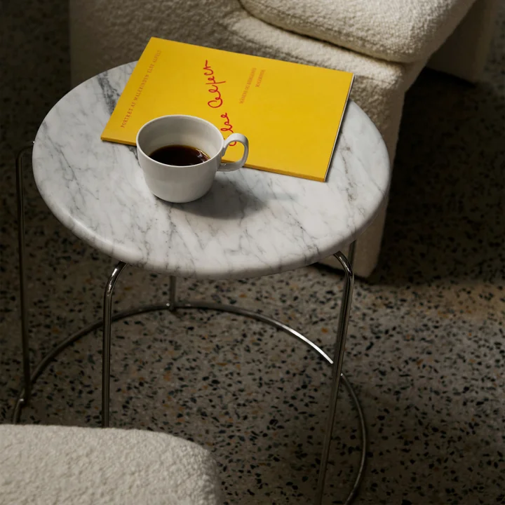 & Tradition - Wire VP11 tafelblad, Ø 38 cm, marmer (Bianco Carrara)