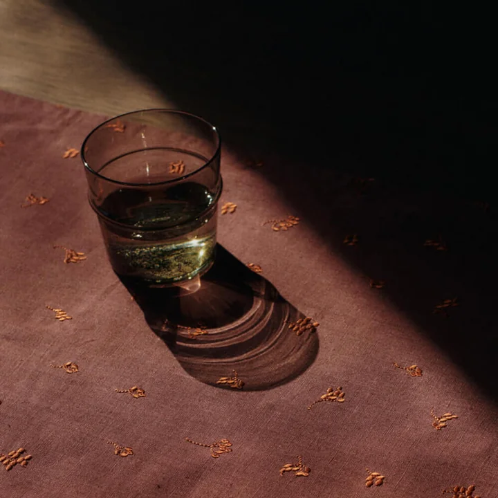 Ferm Living - Boya Laag drinkglas, 30 cl, rookgrijs