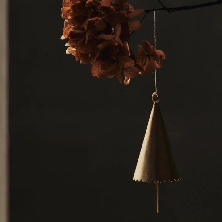 Ferm Living - Cone Bell Kerstversiering, messing