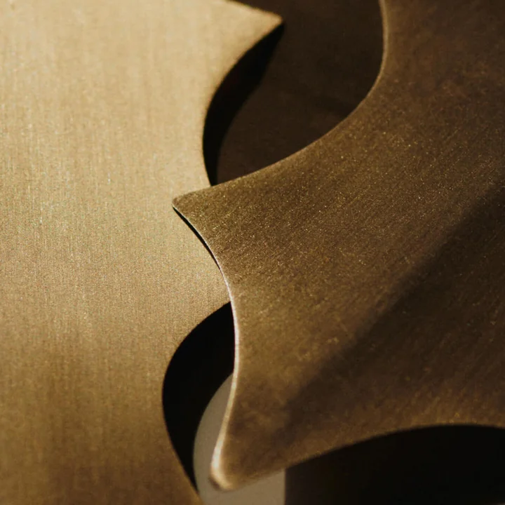 Ferm Living - Messing ornament, hulstblad, goud