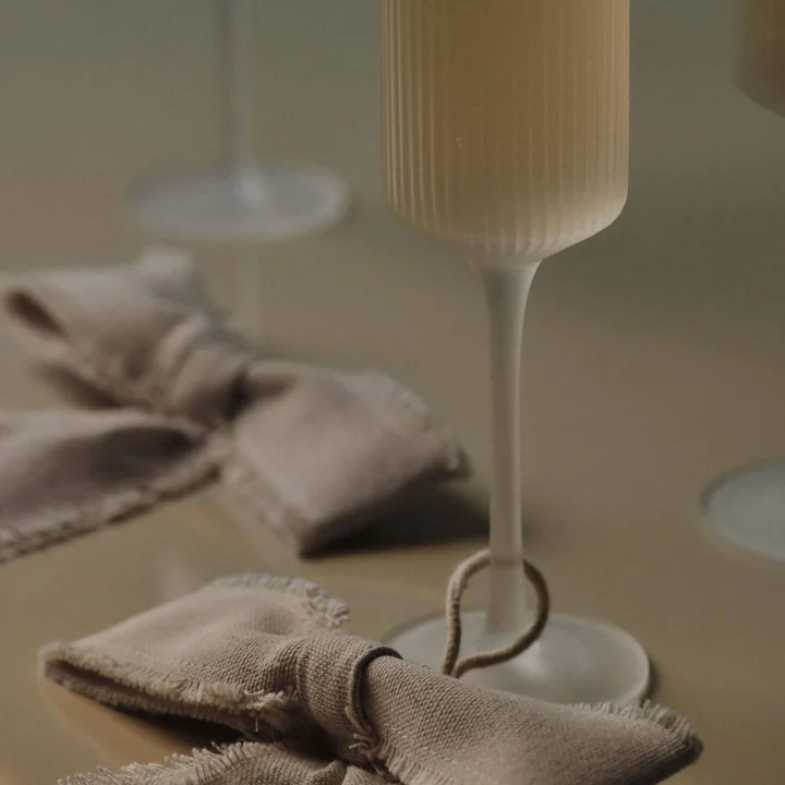 Ferm Living - Ripple Champagneglas, mat