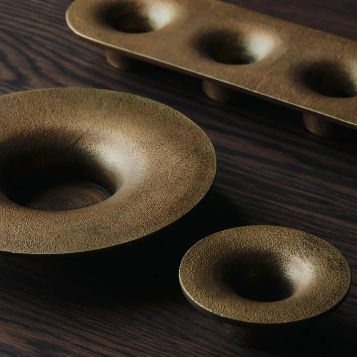 Ferm Living - Soothe Kaarshouder, messing afwerking