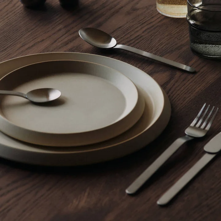 Ferm Living - Stelo bestekset, geborsteld roestvrij staal (4 stuks)