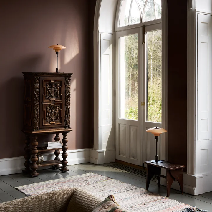 Louis Poulsen - PH 3/2 tafellamp, stoffig terracotta (Limited Edition 2025)