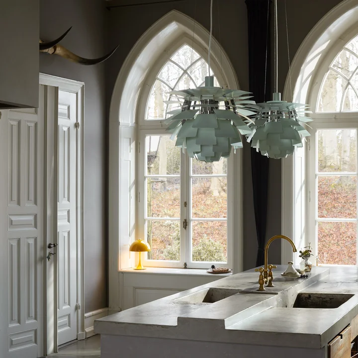 Louis Poulsen - PH Artichoke, stofgroen / verchroomd