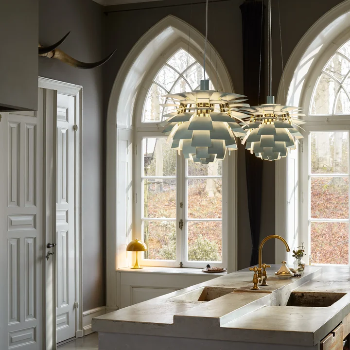 Louis Poulsen - PH Artichoke, stofgroen / verchroomd