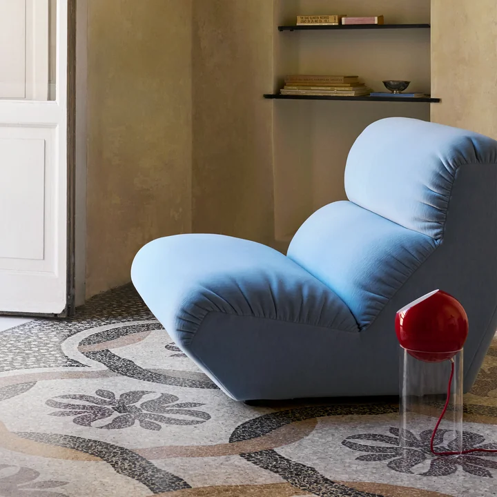 & Tradition - Hi Lo AV54 solomodule, fauteuil, blauw (stof Kvadrat Gentle 0733)