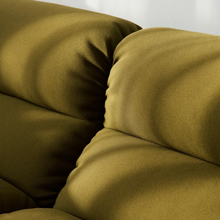 & Tradition - Hi Lo bank, detail, groen (stof Kvadrat Mylla 0971)