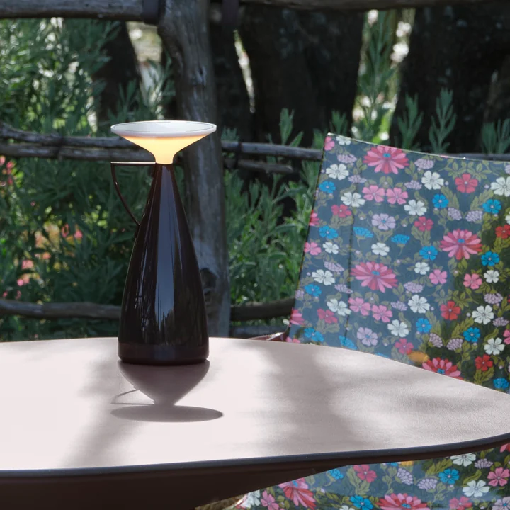 Kartell - Camomille Lampje op batterijen (LED), bordeauxrood