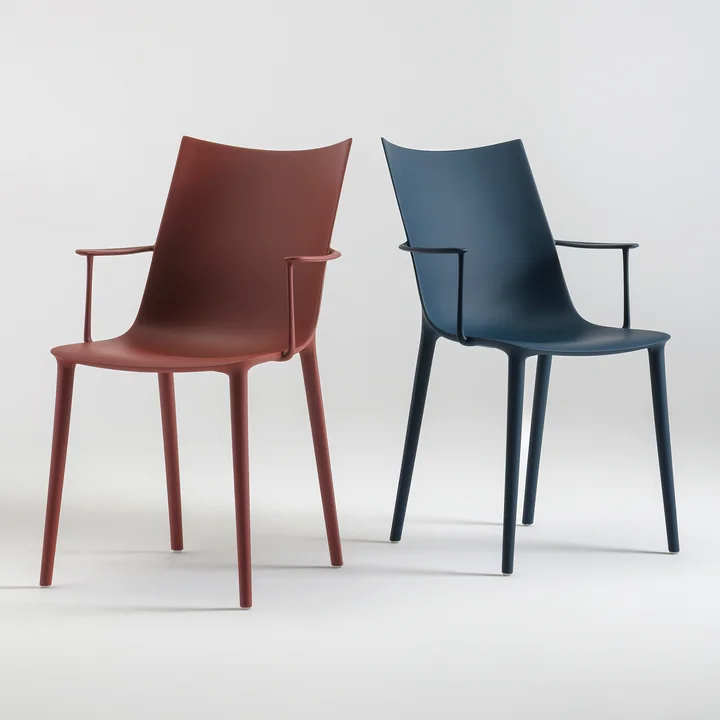 Kartell - H.H.H. fauteuil, bordeaux en blauw / mat