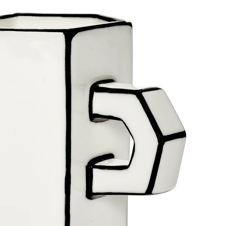 Serax - Carte Blanche Dubbele espressokop, wit / zwart