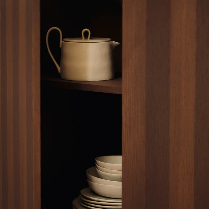 Ferm Living - Flow theepot, 150 cl, gebroken wit gespikkeld