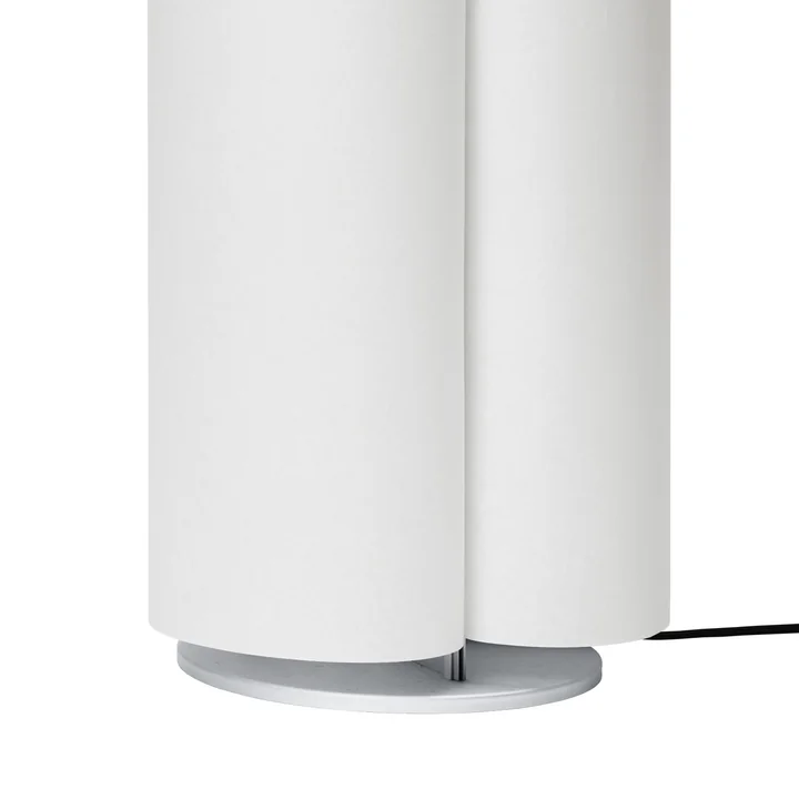 Ferm Living - Boe Staande lamp, H 80 cm, zilver / naturel