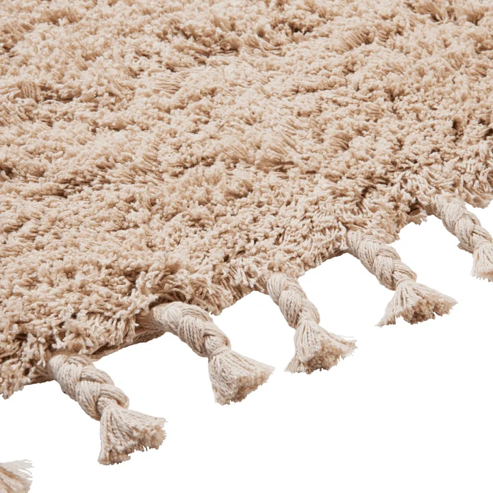 Ferm Living - Amass Hoogpolig tapijt, gebroken wit