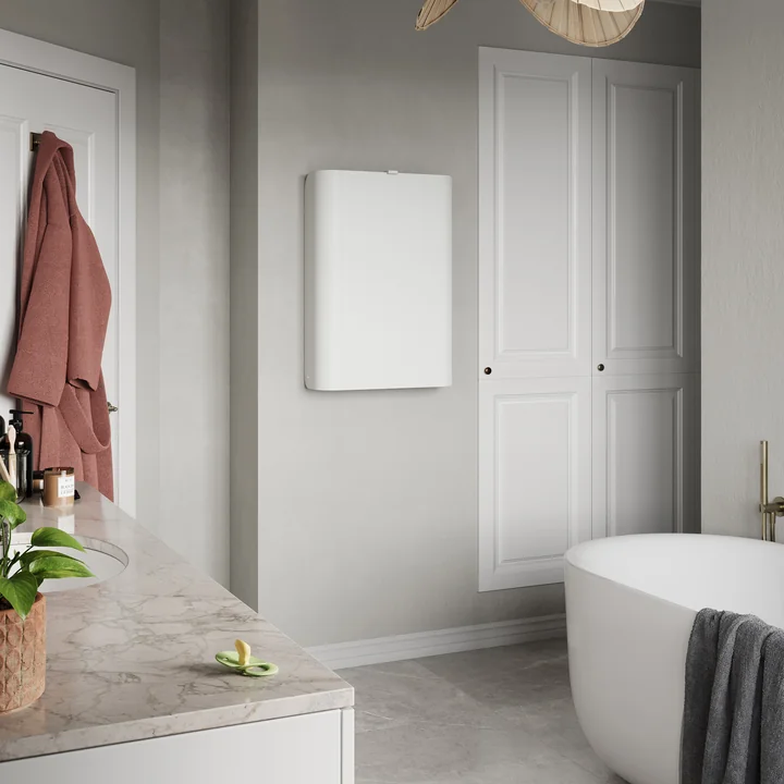 Sebra - Aan de muur gemonteerde luiertafel, wit