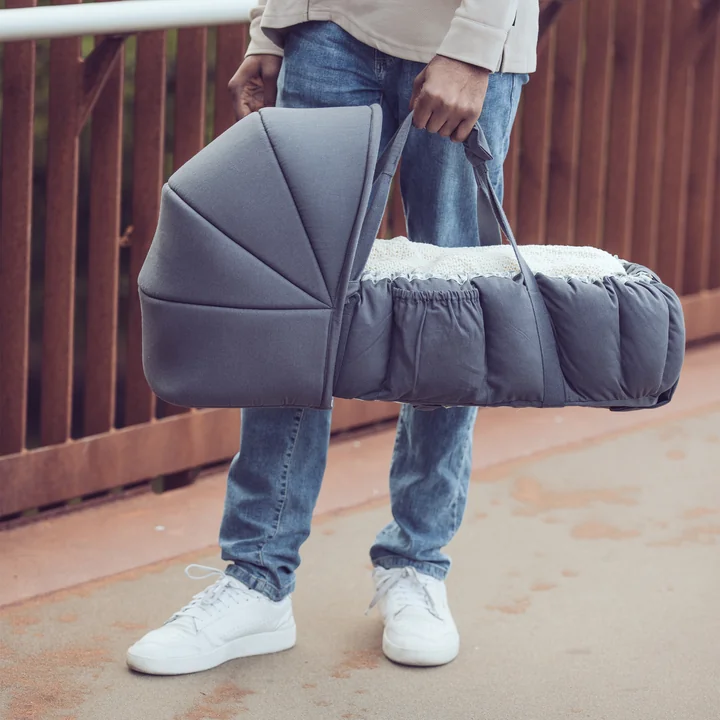 Sebra - Luifel voor 3-in-1 babynestje, blauw olijfgroen