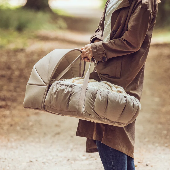 Sebra - Luifel voor 3-in-1 babynestje, jetty beige