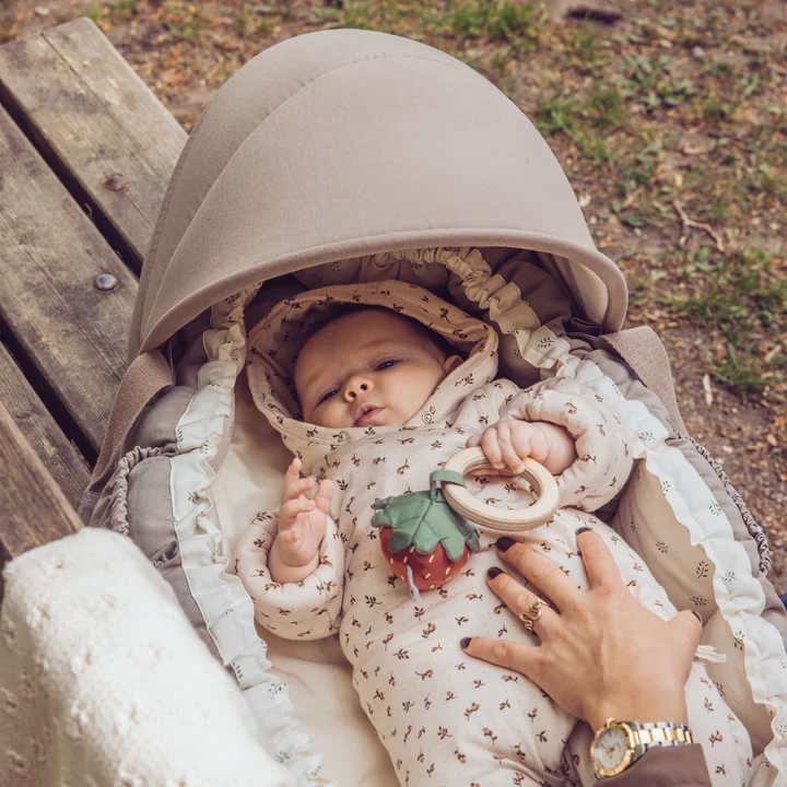 Sebra - Luifel voor 3-in-1 babynestje, jetty beige