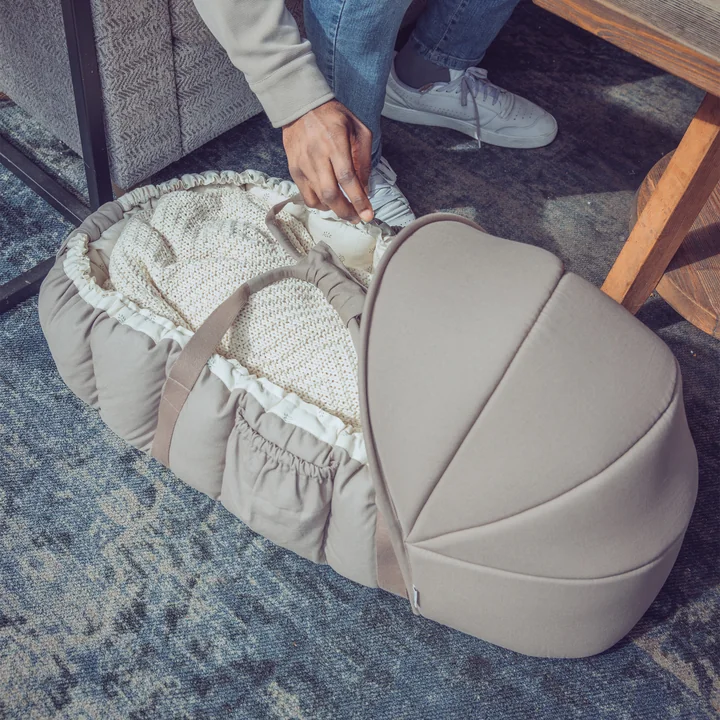 Sebra - Luifel voor 3-in-1 babynestje, jetty beige