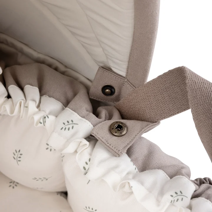 Sebra - Luifel voor 3-in-1 babynestje, jetty beige