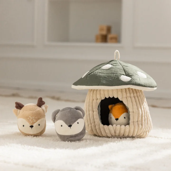 Sebra - Activiteitenspeelgoed verstoppertje, paddenstoel, veelkleurig