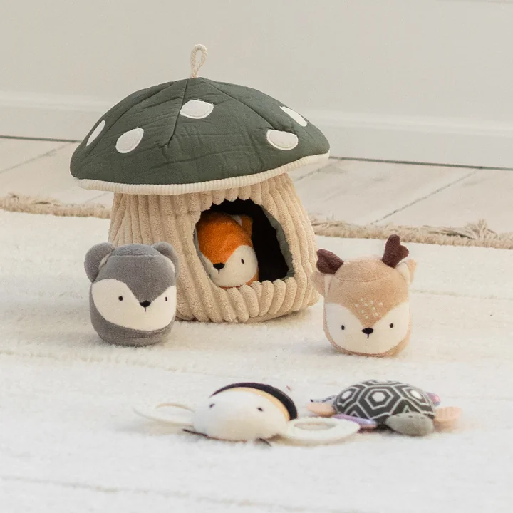 Sebra - Activiteitenspeelgoed verstoppertje, paddenstoel, veelkleurig