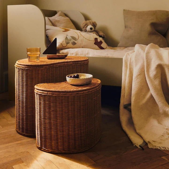 Ferm Living - Willora opbergmand, naturel (set van 2)