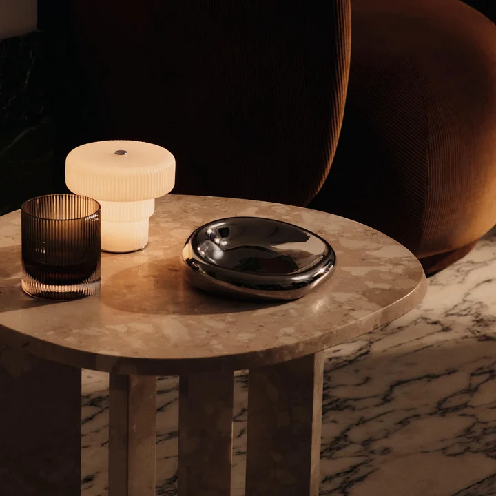 Ferm Living - Ripple LED-verlichting op batterijen, wit