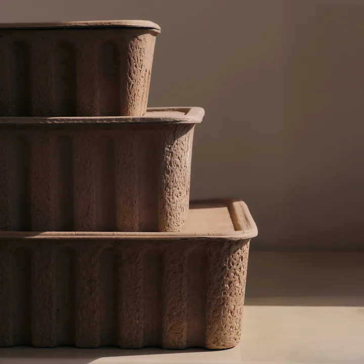 Ferm Living - Paper Pulp Opbergdoos, bruin