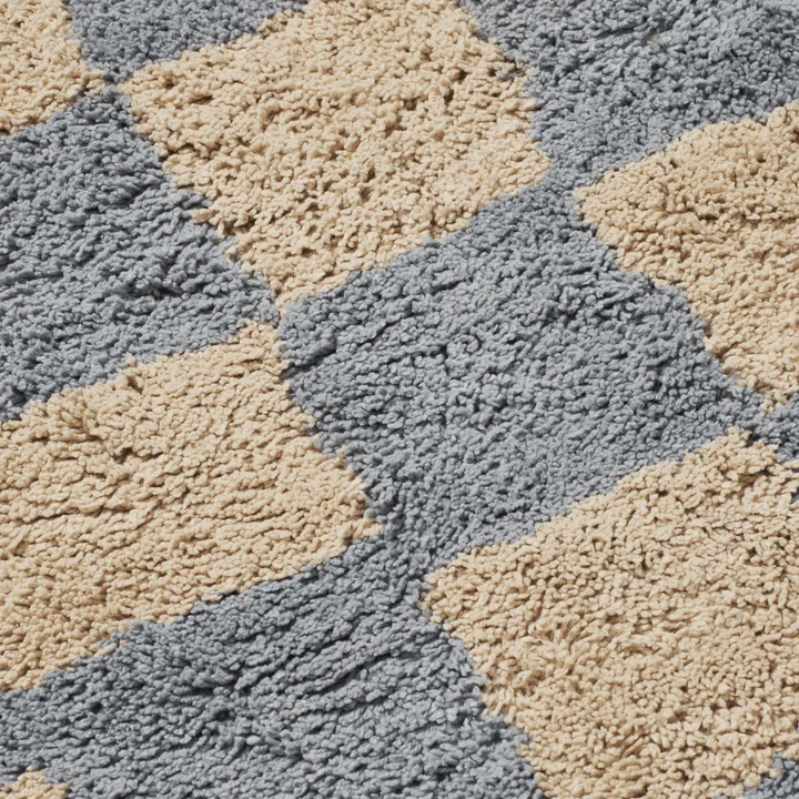 Ferm Living - Mara kinderdeken, 150 x 80 cm, mist blauw / warm zand