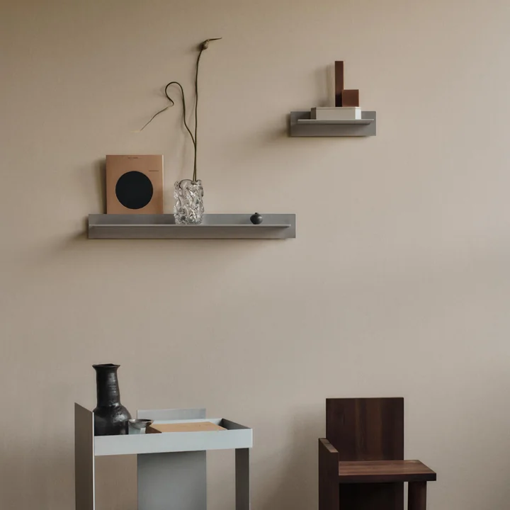 Ferm Living - Opslag Enkele wandplanken, aluminium