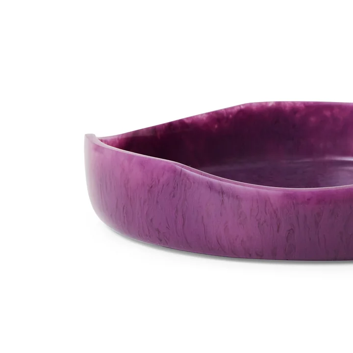 HKliving - Shell Saladekom, Ø 26,5 cm, plum