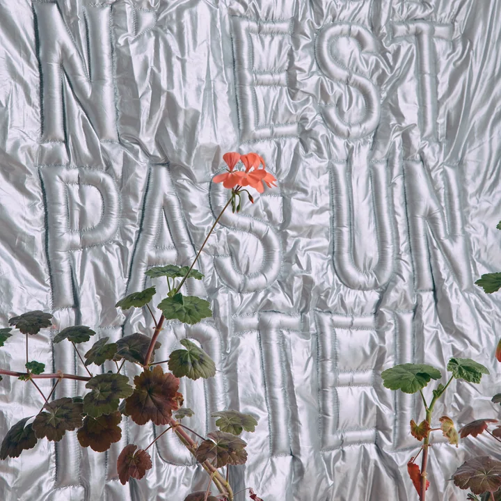 Hkliving - Wall Art Wanddecoratie 'Ceci n'est pas un hôtel', 100 x 120 cm, zilver