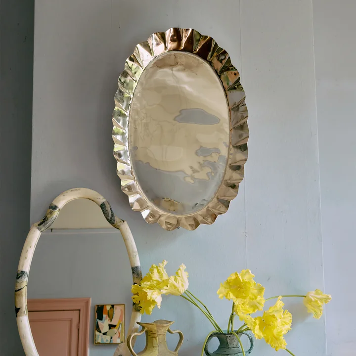 HKliving - New Classics Dienblad, groot, chroom