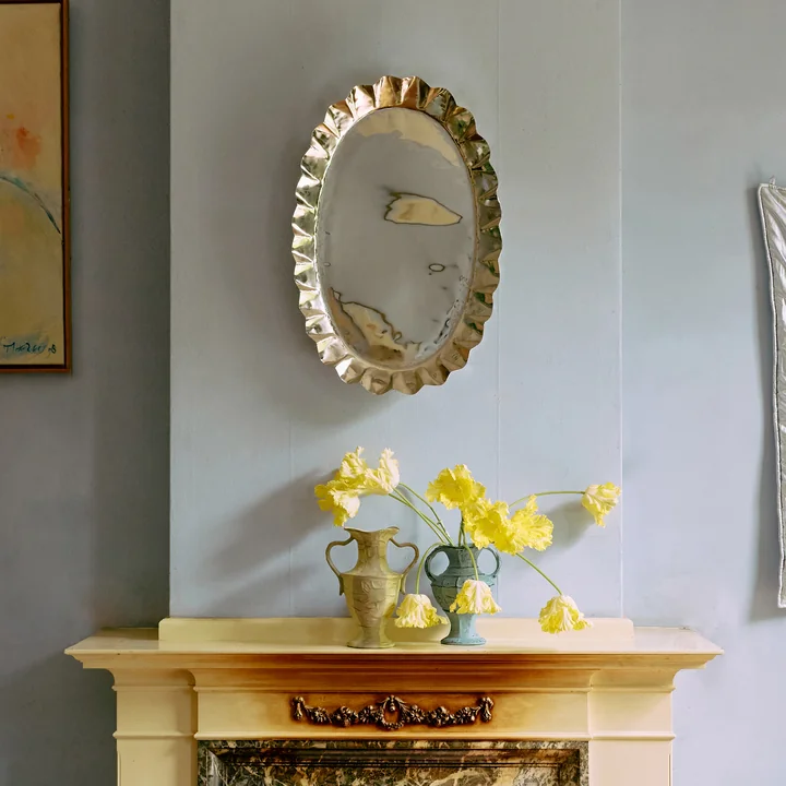 HKliving - New Classics Dienblad, groot, chroom