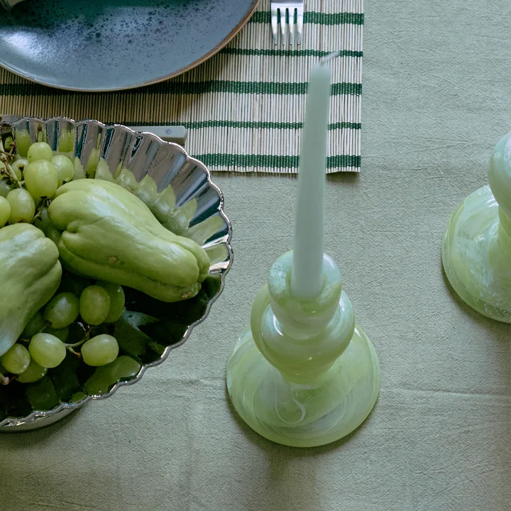 HKliving - Knotted Kaarshouder medium, groen