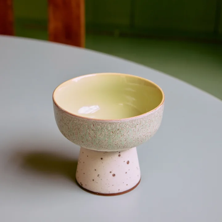 HKliving - 70's Tapaskom met voet, Ø 12,5 cm, slush